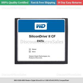 Ssd-c02gi-4500 Western Digital Silicondrive Ii 2gb Ata-66 Pata Compactflash