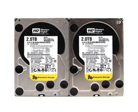 Wd2003fyys-02w0b1 Western Digital Lot 2x 3.5 Inch 2tb Sata Hard Drive 7200 Rpm