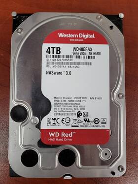 Wd40efax-68jh4n0 Western Digital Wd40efax-68jh4n1 4tb 6gb/s Sata Wd Red Nas Hdd Low Hours 4345