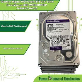 Western Digital Wd8001purp Purple 8tb 3.5 Inch Sata Ha710 Surveillance Hdd Wd8001purp-74b6ry0