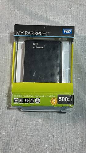 Wdbkx5000abk-03 Western Digital Wd My Passport Wdbkxh5000abk Portable Hard Drive 500gb Usb 3.0 Return Read