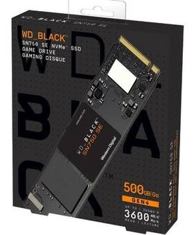 Western Digital Wds500g1b0e00b3v0 Wd Black Sn750 Se 500gb Gaming M.2 Nvme Ssd Wds500g1b0e