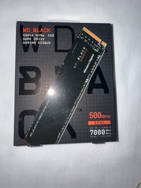 Wds500g1x0e Western Digital Wd Black 500gb Sn850 Nvme Internal Gaming Ssd Gen4 M.2 2280