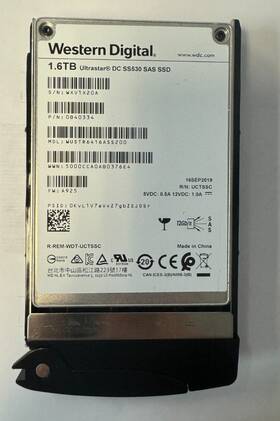 Wustr6416ass200 Western Digital Wustr6480ass200 Wd Ultrastar Dc Ss530 1.6tb 2.5 Inch 12gb/s Sas Ssd