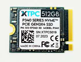 1t0-xp340-30 Xtpc Systems P340 M.2 2230 Nvme Pcie Gen3x4 Ssd Up To 3400 Mb/s Read
