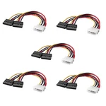 Lot Of Ide-molex 4-PIN Dual 2 Sata 15-PIN Power Splitter Y Adapter Cable. Fixed Price $7.99.