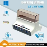 Cirago Hard Drive Docking Station Usb 3.0 Hub 3-PORT Sata 2.5" & 3.5" Superspeed. Fixed Price $24.99.