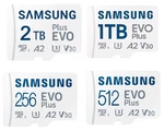 Samsung Evo Plus 128GB 256GB 512GB 1TB 2TB Micro Sdxc U3 A2 V30 4K Hd Card. Fixed Price $89.99.