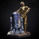 R2D2 & C3PO Resin Sculpture Statue Model Kit Star Wars Unpainted/unassembled. Fixed Price $156.44.