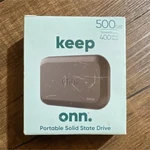 Onn Portable Solid State Drive 500GB Usb-c External Ssd. Fixed Price $75.00.