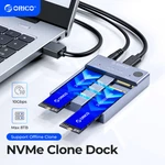 Orico M.2 Dual-bay Nvme Docking Station Usb Cloner For Pcie M-key Ssd 8TB. Fixed Price $78.39.
