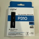 New Sealed Crucial P310 500GB Pcie GEN4 Nvme 2280 M.2 Ssd - Up To 6600MB/S. Fixed Price $122.00.