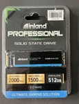 Inland Professional 512GB Nvme Ssd M.2 2280 Pcie Gen 3.0X4 3D Tlc Nand New. Fixed Price $129.00.