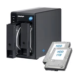 Qnap TR-002 Das Storage 2-BAY Hdd 2TB (2X1TB) Raid Dual Slot 3.5" Usb-c. Fixed Price $442.06.