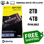 Corsair MP700 Micro Pcie 5.0 Nvme M.2 2242 Ssd 10000MB/S GEN5 Laptop 2TB 4TB. Fixed Price $410.33.