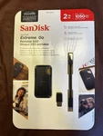 Sandisk Extreme Go Portable Ssd, 2TB. Fixed Price $240.00.