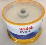 Kodak 16X 4.7GB 120-MINUTE Dvd-r Media 50-PIECE Pack Spindle/cake Box New. Fixed Price $39.60.