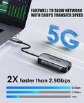 Wavlink 5000MBPS Network Card Usb To RJ45 5GBPS RTL8157 Nas Gaming. Fixed Price $29.99.