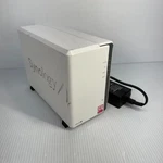 Synology DS213J 2-BAY Nas Diskstation Network Storage W/ Power Adapter. Fixed Price $129.00.