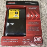 Toshiba Canvio Connect 500GB, Portable Hard Drive Open Box Pc+ Mac. Fixed Price $50.00.