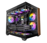Okinos M6 Argb Atx Genuine Walnut Wood, Panoramic View, Type-c, 4 X120MM. Fixed Price $216.66.
