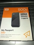 500GB My Passport Ssd, External Solid State Drive, Gray WDBAGF5000AGY-WESN. Fixed Price $72.50.