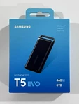 New Samsung T5 Evo 8TB Black Usb 3.2 Gen 1 Portable External Ssd MU-PH8T0S/AM. Fixed Price $1119.95.