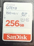 Sandisk Ultra 256GB Sdxc Class 10 Speed Up To 150MB/SSD Memory Card. Fixed Price $22.94.