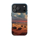 For Iphone/galaxy/pixel Ink Case - Buffalo Grazing Prairie Grass Bison. Fixed Price $44.99.