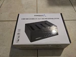 Sabrent 4-BAY Usb 3.0 Sata 2.5IN/3.5IN Ssd/hdd Docking Station New Box. Fixed Price $63.00.