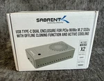 Sabrent Tool Free Usb Type Dual Docking Station For Pcie Nvme M.2 Ssds EC-SSD2. Fixed Price $100.00.