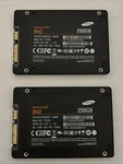 Lot Of Samsung 840 250GB 2.5" Sata Iii Ssd MZ-7TD250 Tested 97% And 69%. Fixed Price $49.95.