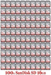 Lot 100X Sandisk Ultra 80MB/S Sdhc Sdsdunb Camera Card. Fixed Price $348.00.