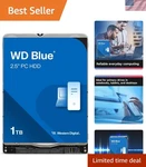 Western Digital 1TB Blue Mobile Hard Drive Hdd - 5400 Rpm, Sata 6 Gb/s, 128 M.... Fixed Price $159.99.