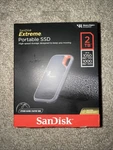 Sandisk Extreme Portable Ssd 2TB Usb 3.2 Gen 2, 1050MB/S, Water Resistant. Fixed Price $269.99.