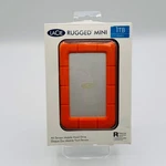 Lacie Rugged Mini 1TB External Hard Disk Drive Orange New. Fixed Price $94.99.