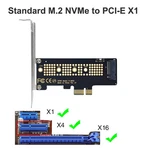 M.2 Nvme Ssd Adapter Card 64GBPS M-key X1 X4 For Desktop. Fixed Price $8.32.
