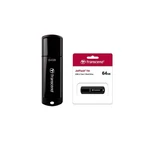 10 Count 64GB Transcend Jetflash 700 USB3.1 Drive Black. Fixed Price $33.89.