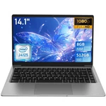 Auusda 14" Laptop, Intel J4125, 8GB Ram, 512GB Ssd, W11 For Student & Office. Fixed Price $254.99.