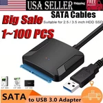 Usb 3.0 To Sata External Hard Drive Reader 2.5" 3.5" Hdd Ssd Power Adapter Lot. Fixed Price $514.29.