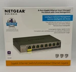 Netgear GS108TV3 8-PORT Gigabit Ethernet Smart Switch With Cloud Management. Fixed Price $59.00.