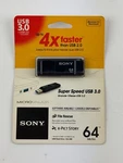 Sony 64GB Micro Vault Usb 3.0 Flash Drive File Rescue USM64X. Fixed Price $54.99.