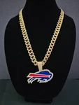 Buffalo Bills Cuban Link Chain Luxury Iced Out Crystal 24" Necklace 6. Fixed Price $24.75.