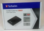 Verbatim VX460 External Ssd Usb 3.1 Gen 128GB Black. Fixed Price $42.63.