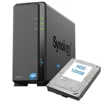 Synology DS124 Nas 1-BAY Single Hard Disk Hdd 120GB Sata Ethernet Lan Ip. Fixed Price $323.44.