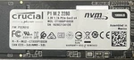 Crucial 1000GB M.2 2280 Pcie Nvme Internal CT1000P1SSD8 Black. Fixed Price $100.00.