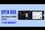 Intel Optane P1600X 58GB Nvme Ssd Open Box Hour Power On Time 2-YEAR Warranty. Fixed Price $190.00.
