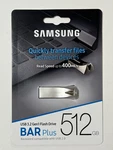 New Samsung 512GB Usb 3.1 Gen Bar Plus Drive Champagne Silver MUF-512BE3/AM. Fixed Price $145.95.