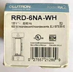 Lutron RRD-6NA-WH Radio RA2 Phase Selectable Wireless Dimmer -nib- Ship Same Day. Fixed Price $189.99.