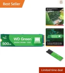 Transform Your Pc With 500GB Wd Green SN350 Nvme Ssd - 2400 Mb/s Performance. Fixed Price $180.99.
